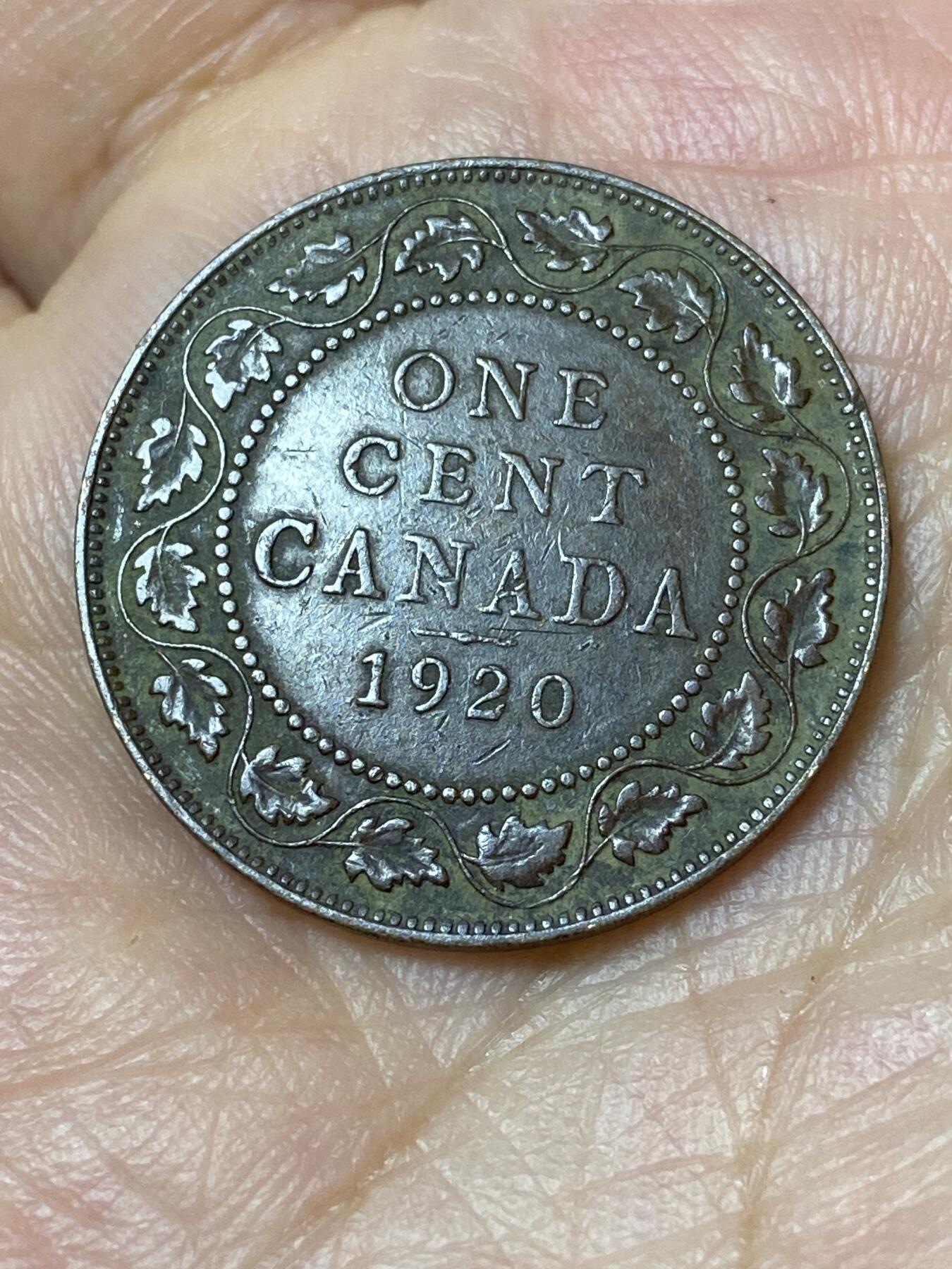 2026年第三十场(总第一百九十九场）英国一线回流散币特拍第二场(免佣金) 加拿大🇨🇦1920年1分(乔治五世第二版)