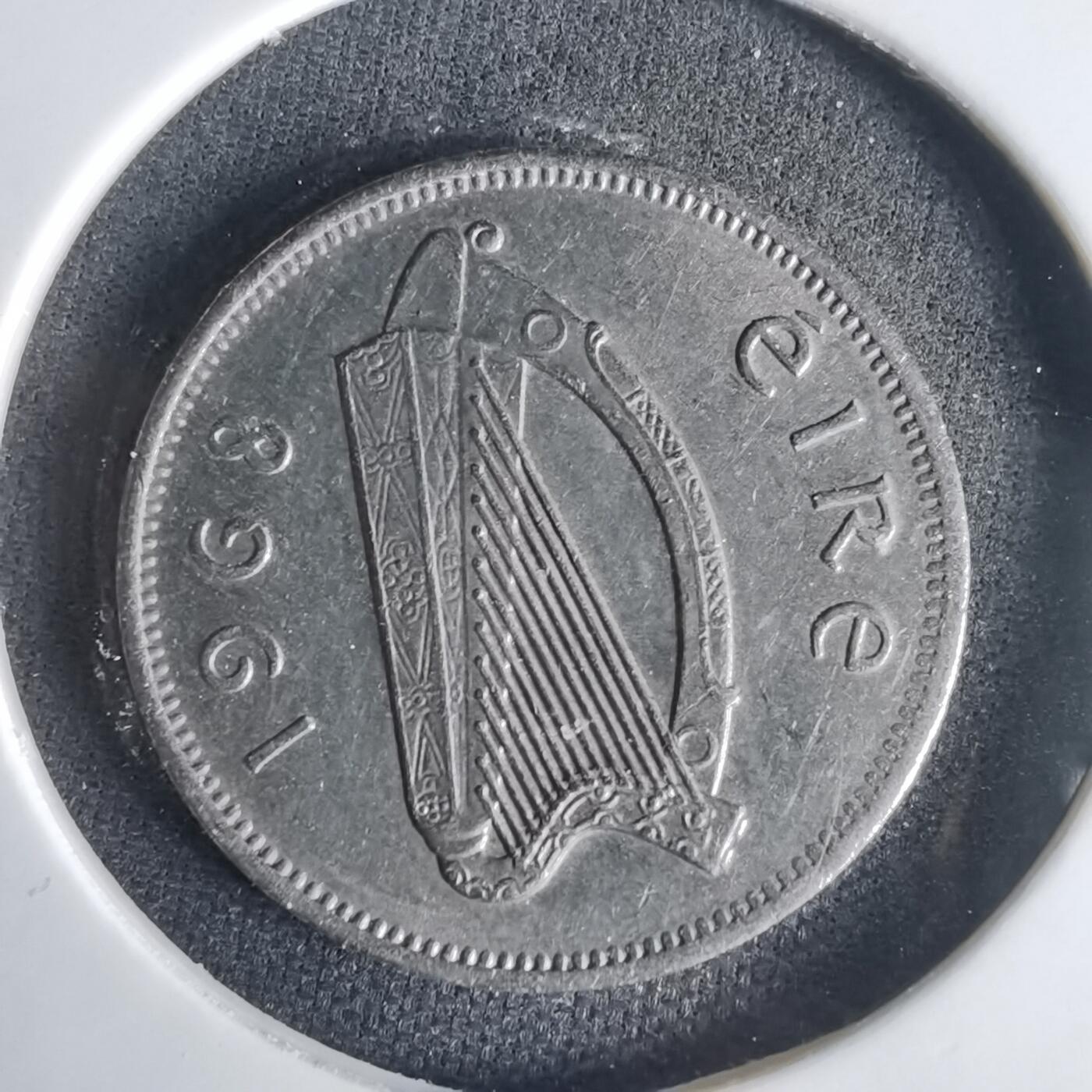 沼泽如烟--第1001场 爱尔兰1968年6便士