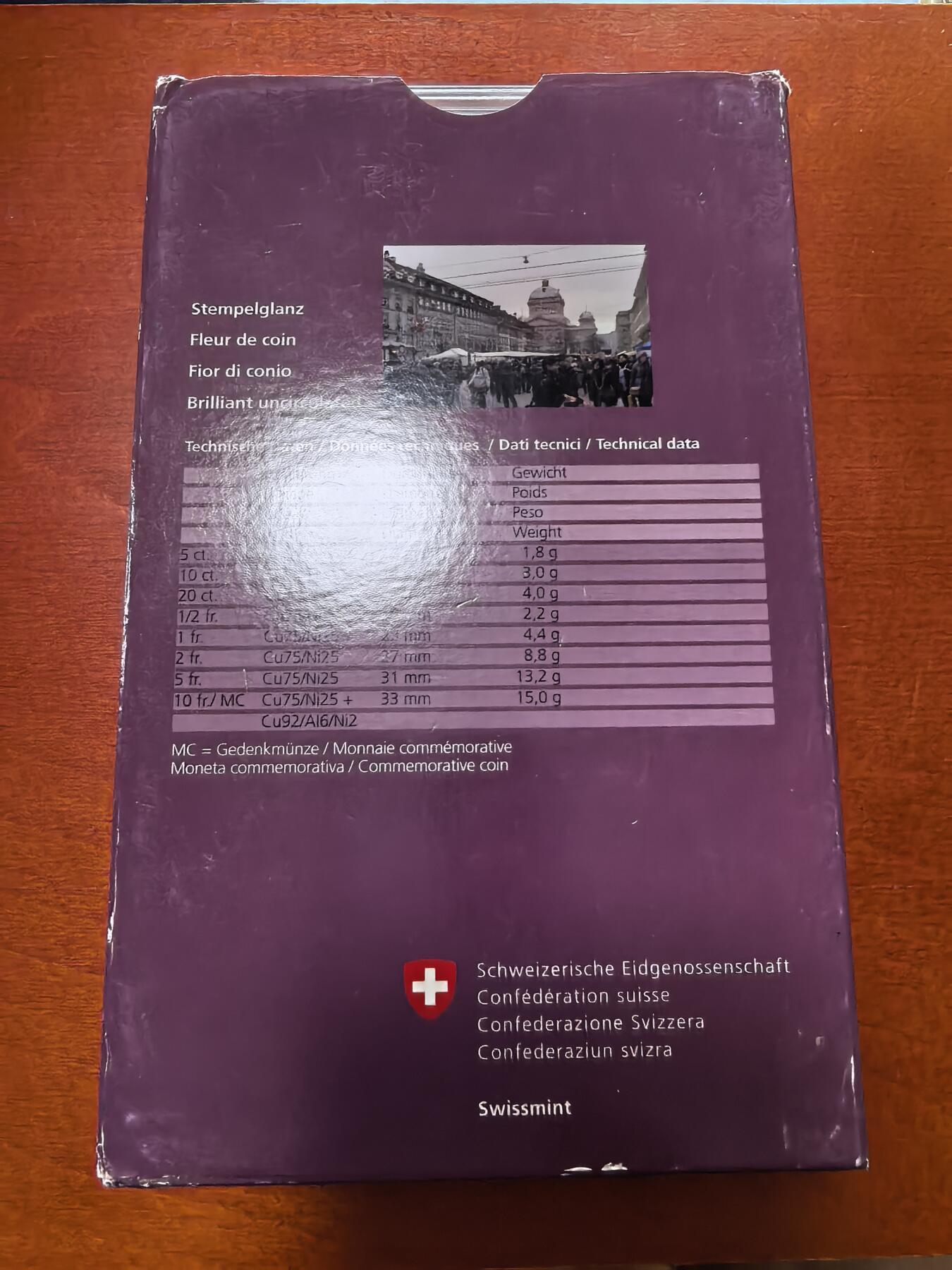 长老汇马年精选第二场拍卖 2011瑞士精制币8枚套，盒证全，含10法郎精制双色币1枚