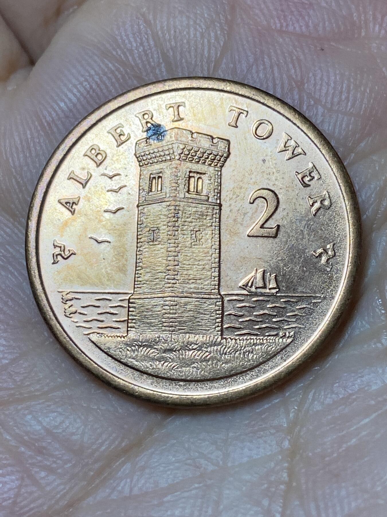 2026年第三十场(总第一百九十九场）英国一线回流散币特拍第二场(免佣金) 英属马恩岛🇮🇲2015年2便士(伊丽莎白二世老年第三套)