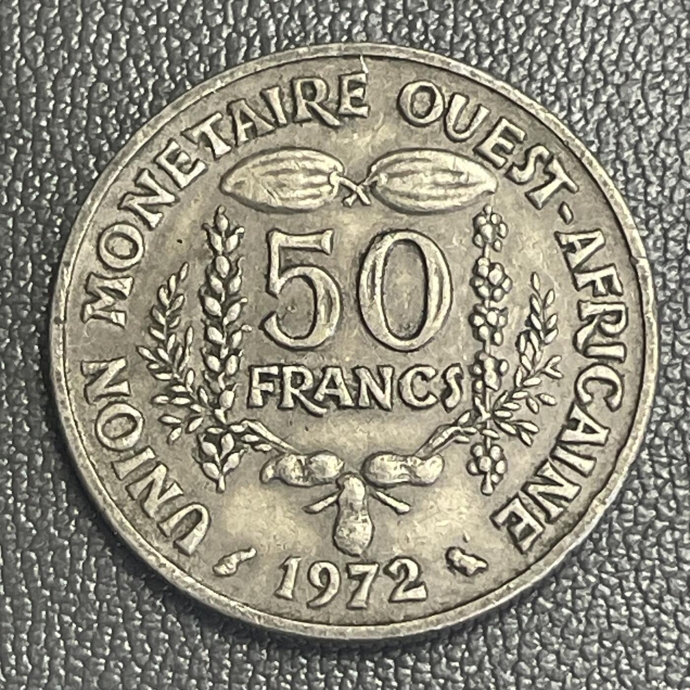 回流0218 新春快乐，马年大吉！ 西非1972年50非洲金融共同体法郎 