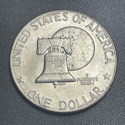 回流0218 新春快乐，马年大吉！ - 美国1976年建国200周年1元纪念币 艾森豪威尔/自由钟、月球