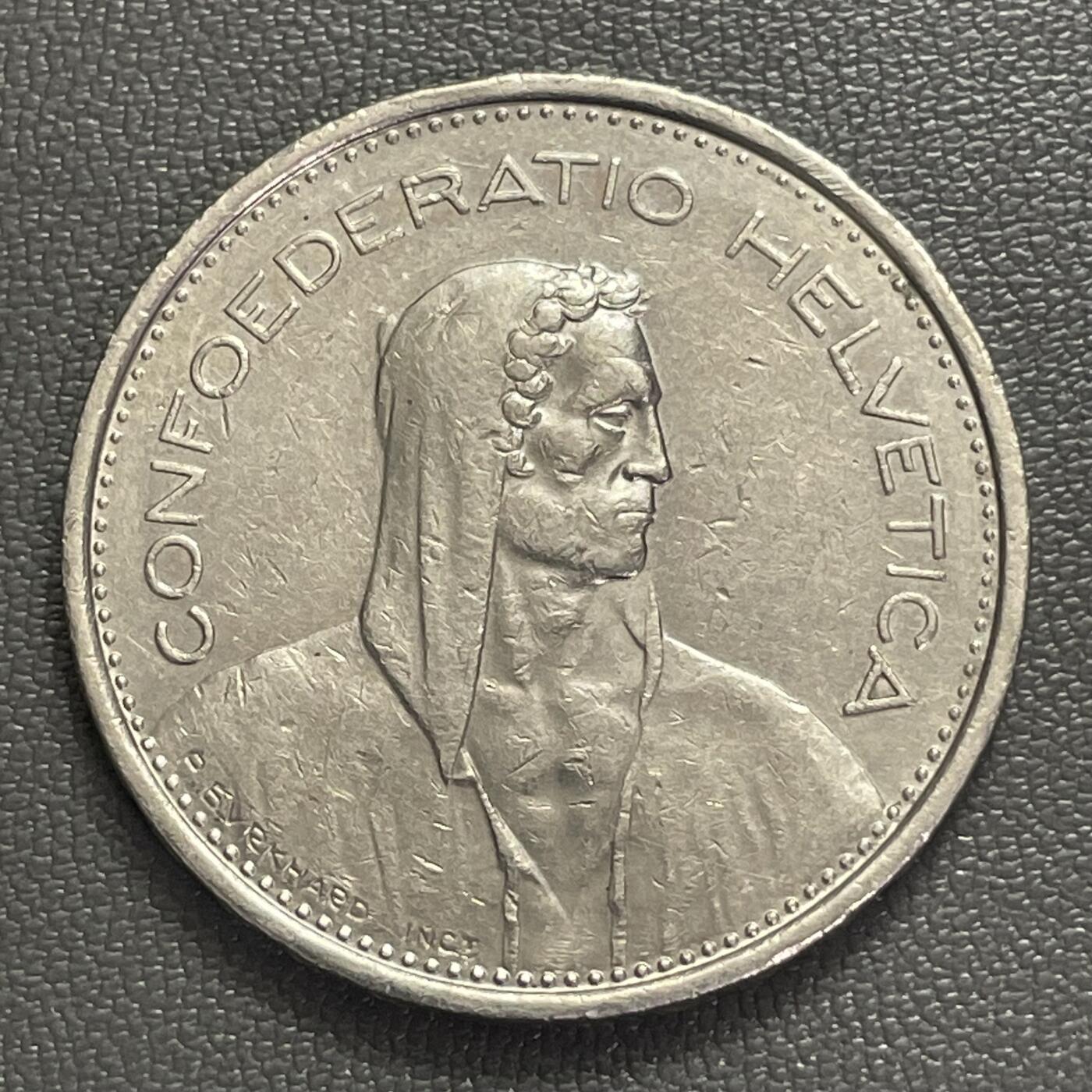 回流0218 新春快乐，马年大吉！ 瑞士1977年5法郎