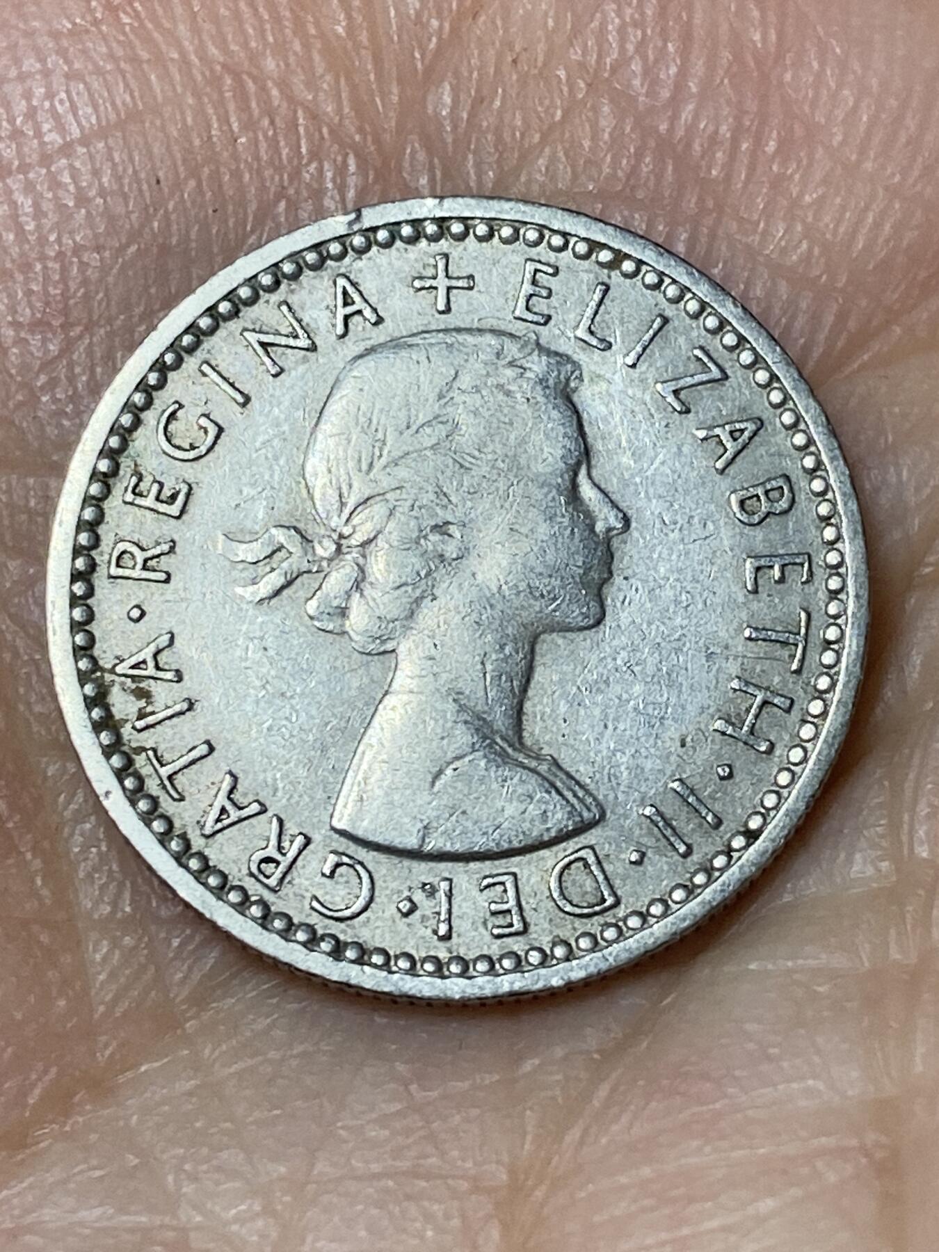 2026年第三十场(总第一百九十九场）英国一线回流散币特拍第二场(免佣金) 英国🇬🇧1957年6便士(伊丽莎白二世青年桂冠第二版)