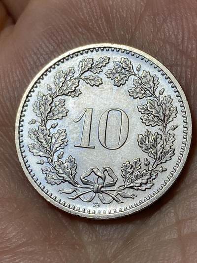 2026年第三十场(总第一百九十九场）英国一线回流散币特拍第二场(免佣金) - 瑞士🇨🇭2010年10拉彭(第二版，B标伯尔尼造)