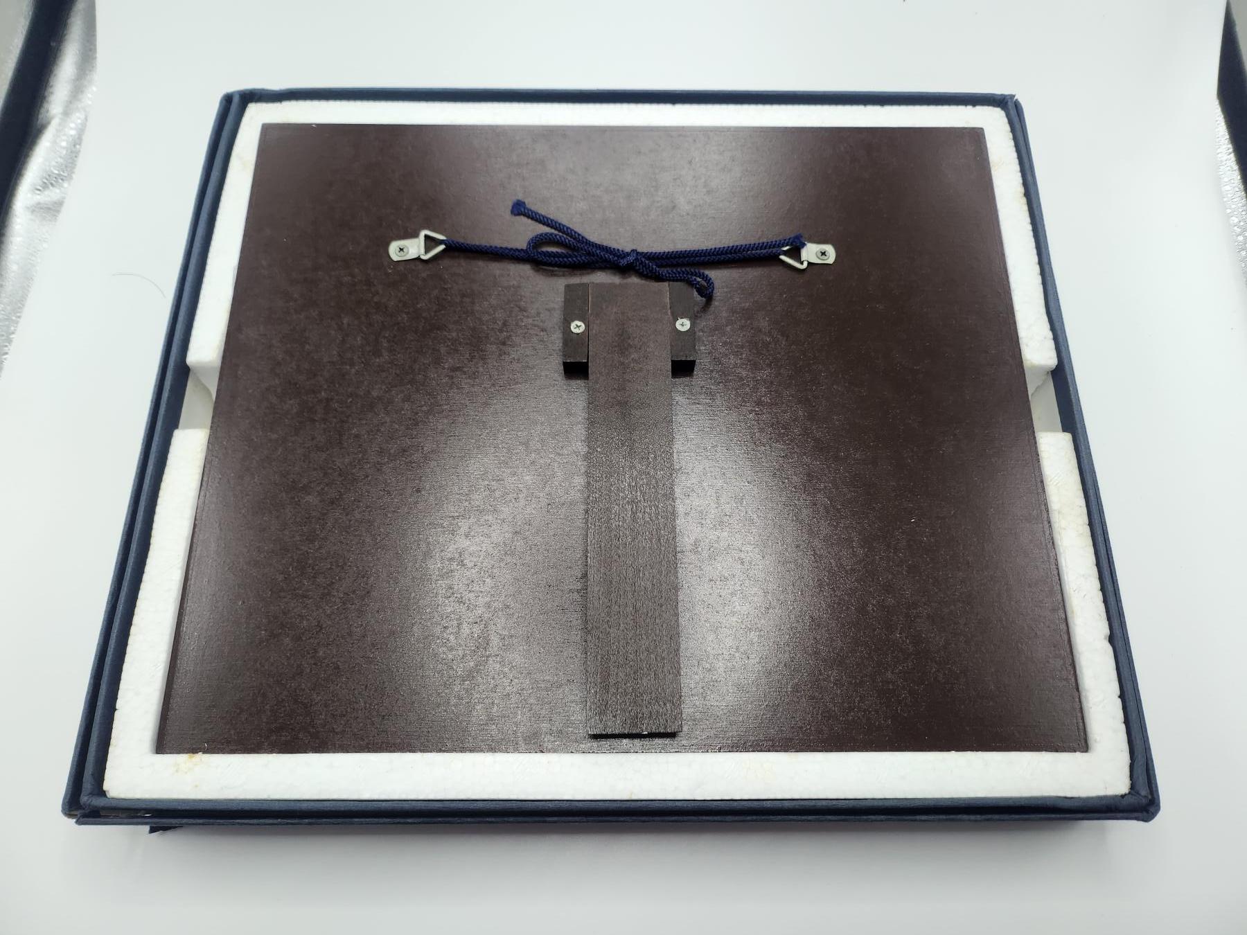 南水社第二次拍卖 日本赤十字会银色有功章牌匾（昭和六十一年，1986年）完好带原盒，少见