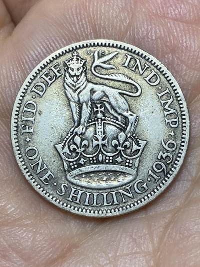 2026年第三十场(总第一百九十九场）英国一线回流散币特拍第二场(免佣金) - 英国🇬🇧1936年1先令银币(乔治五世逝世年，第四版关门年，500银)