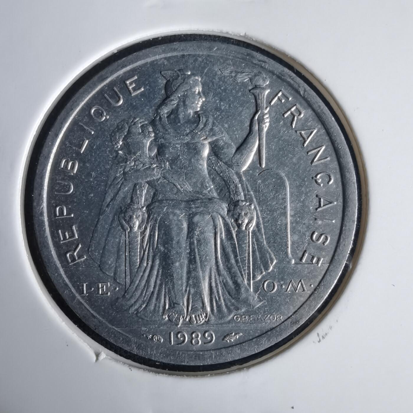 沼泽如烟--第1001场 法属波利尼西亚1989年2法郎