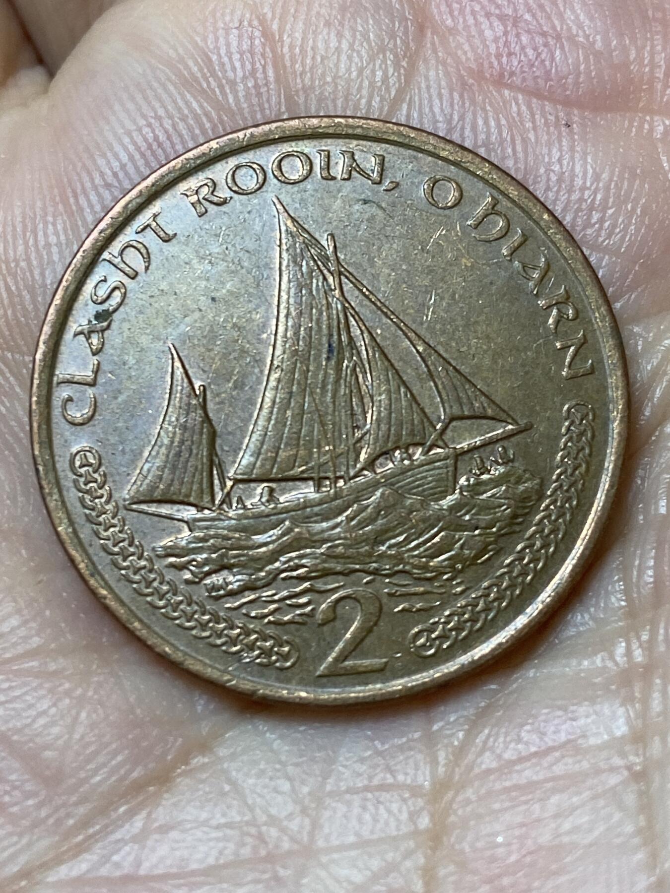 2026年第三十场(总第一百九十九场）英国一线回流散币特拍第二场(免佣金) 英属马恩岛🇮🇲2001年2便士(伊丽莎白二世老年第二套)