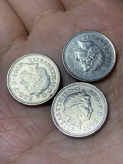 2026年第三十场(总第一百九十九场）英国一线回流散币新春特拍第二场(免佣金) - 英国🇬🇧5便士3枚：1998年2000年