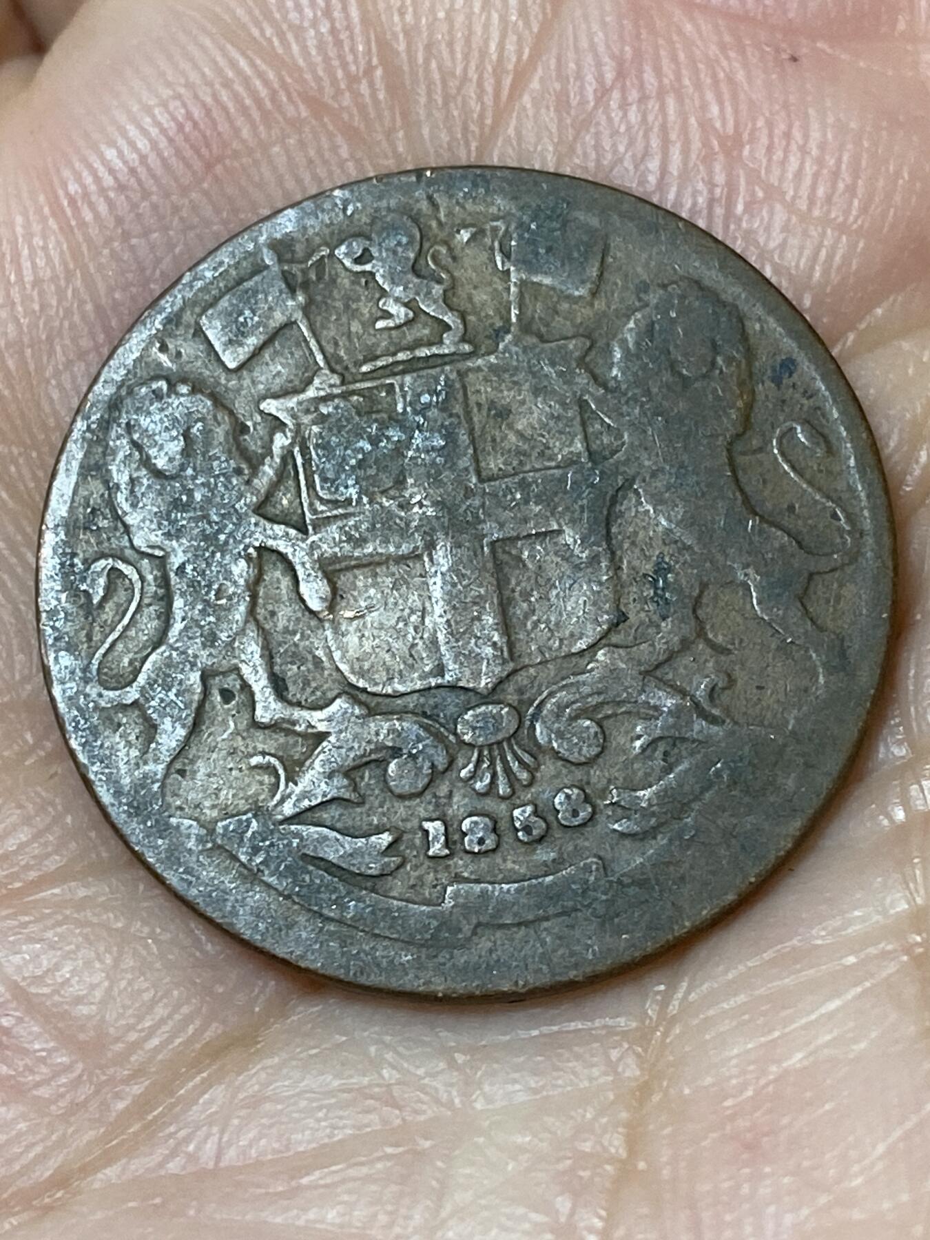 2026年第三十场(总第一百九十九场）英国一线回流散币特拍第二场(免佣金) 英属东印度公司1858年1/4安娜(维多利亚女王时期)