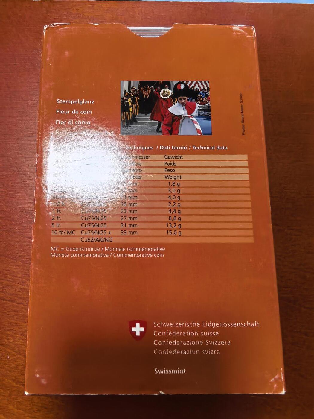 长老汇马年精选第二场拍卖 2014瑞士精制币8枚套，盒证全，含10法郎精制双色币1枚