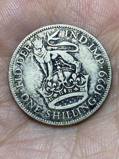 2026年第三十场(总第一百九十九场）英国一线回流散币特拍第二场(免佣金) - 英国🇬🇧1929年1先令银币(乔治五世第四版，500银)