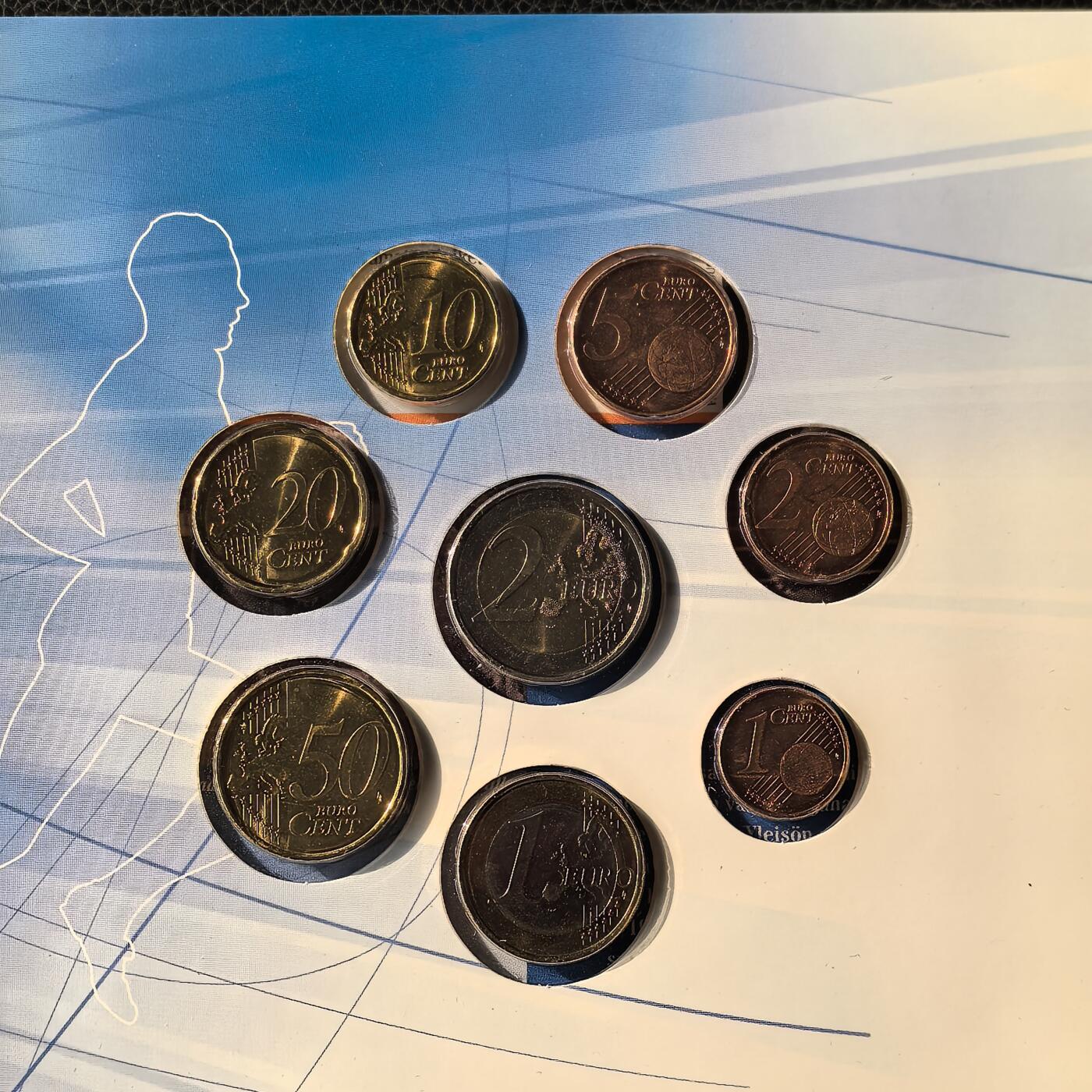 道一币馆币章第一百六十六场 原包装 芬兰2013年欧元套币八枚+