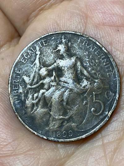 2026年第三十场(总第一百九十九场）英国一线回流散币特拍第二场(免佣金) - 法兰西第三共和国1899年5生丁