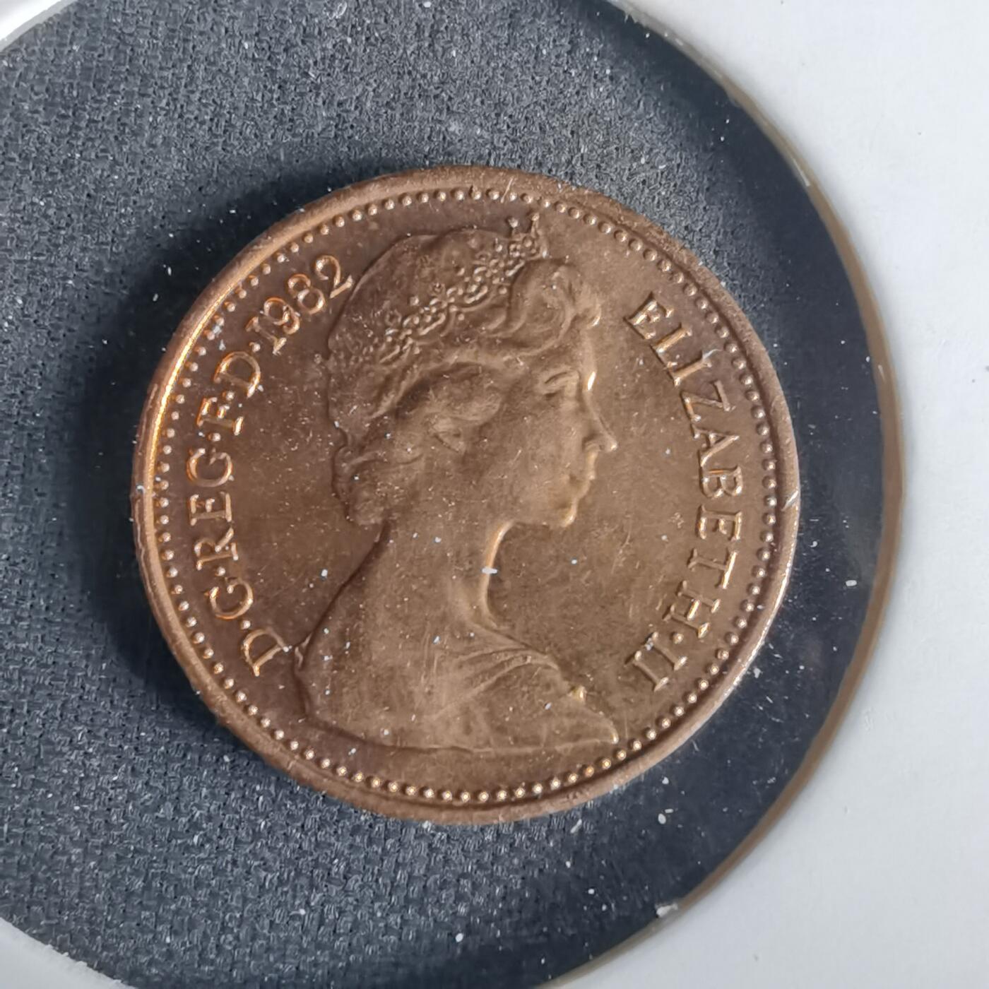 沼泽如烟--第1001场 英国1982年半便士