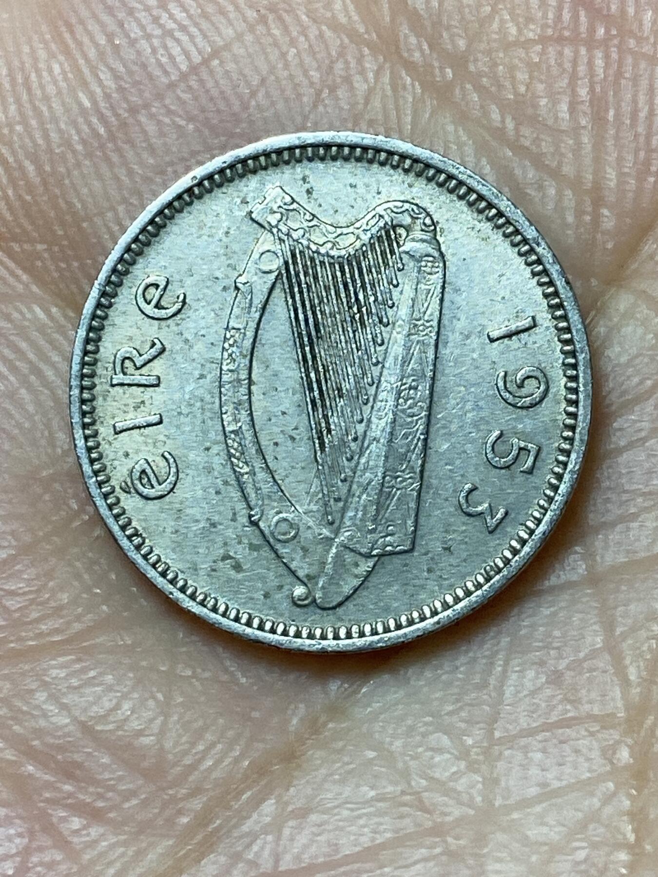 2026年第三十场(总第一百九十九场）英国一线回流散币特拍第二场(免佣金) 爱尔兰🇮🇪1953年3便士(共和国时期第一套第二版)