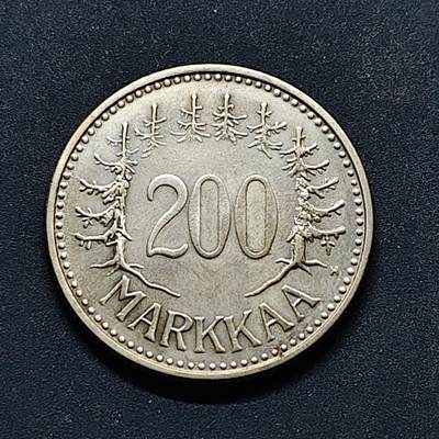 【全场包邮】纯粹捡漏拍504场-更新中 - 芬兰1957年200马克银币【27.5毫米8.3克50%】