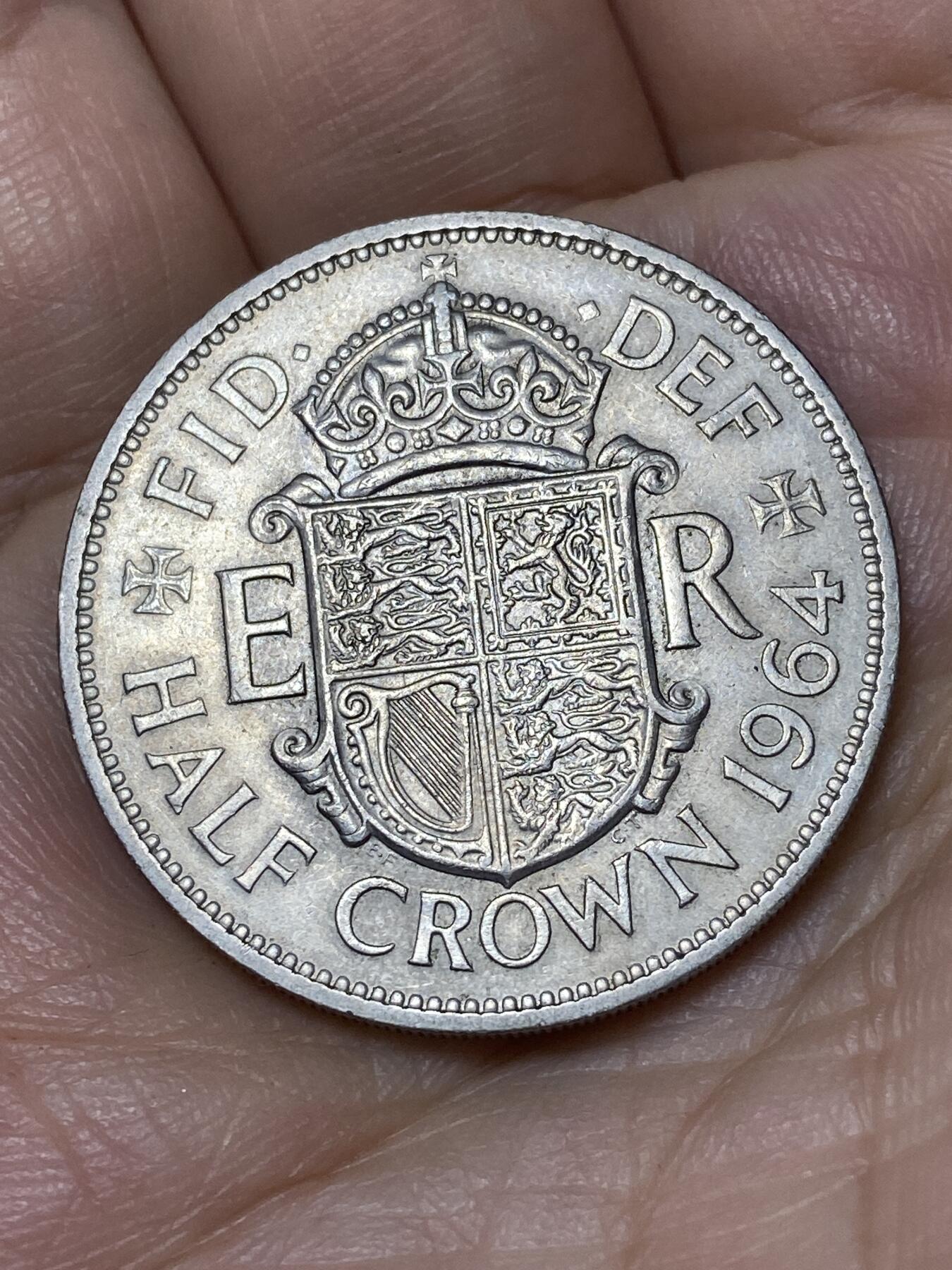 2026年第三十场(总第一百九十九场）英国一线回流散币特拍第二场(免佣金) 英国🇬🇧1964年半克朗(伊丽莎白二世青年桂冠第二版)