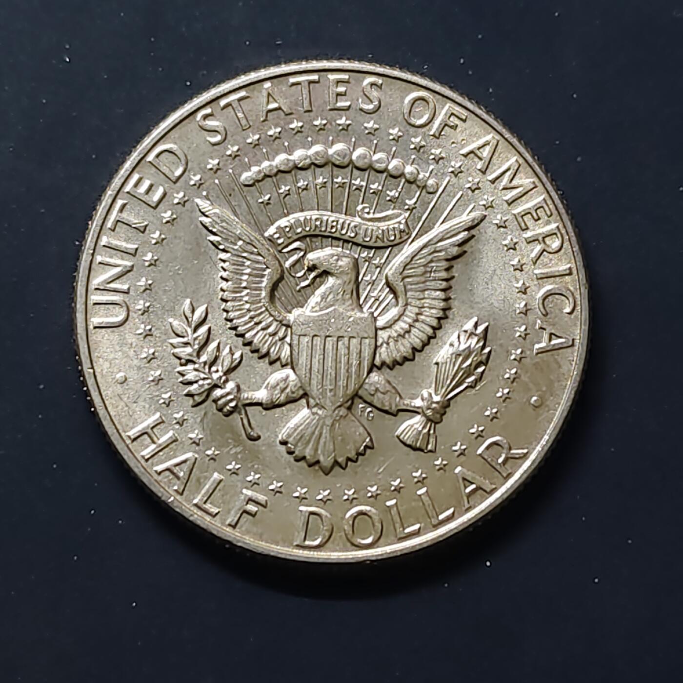 【全场包邮】纯粹捡漏拍504场-更新中 美国1965年肯尼迪半元精制银币【30.6毫米11.5克40%】