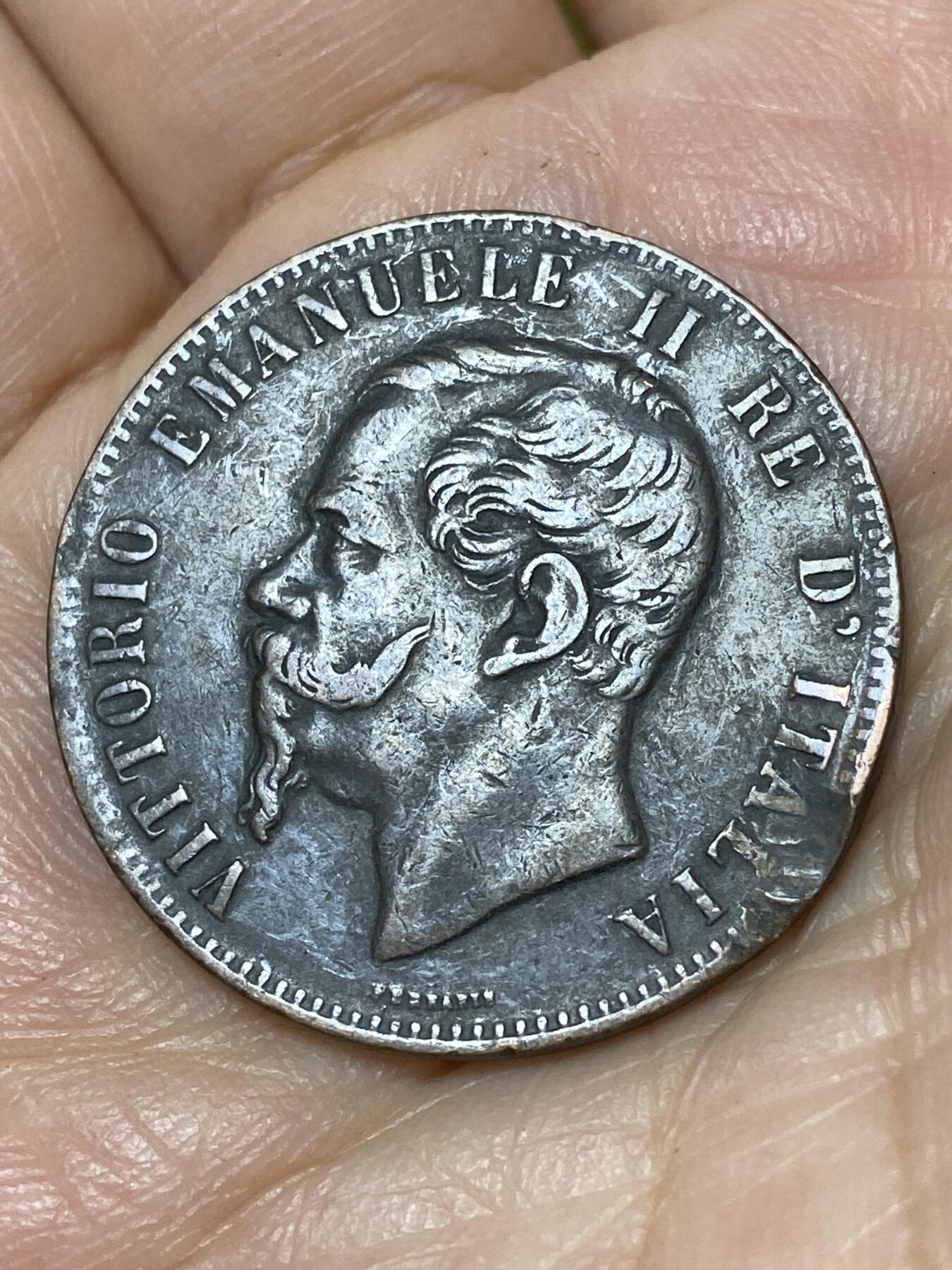 2026年第三十场(总第一百九十九场）英国一线回流散币特拍第二场(免佣金) 意大利王国1867年10分(维托里奥·埃马努埃莱二世时期，OM标斯特拉斯堡造，关门年仅发行2年)