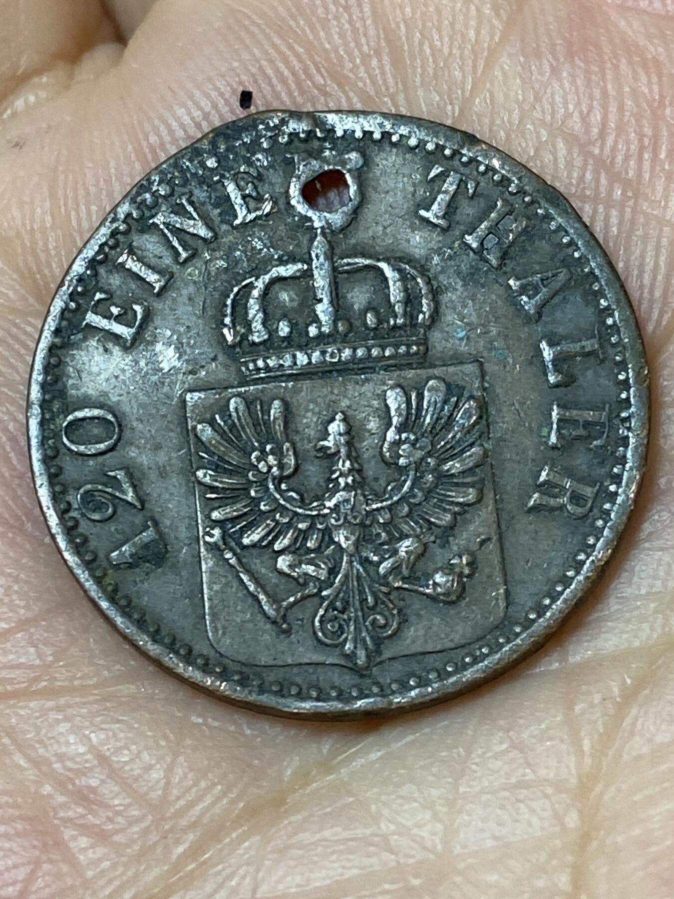 2026年第三十场(总第一百九十九场）英国一线回流散币特拍第二场(免佣金) 德意志邦国–普鲁士王国1867年3芬尼(等值1/120泰勒，威廉一世时期，B标汉诺威造)