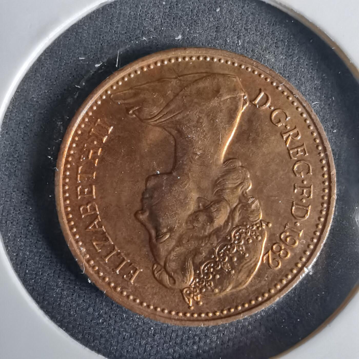 沼泽如烟--第1001场 英国1982年1便士