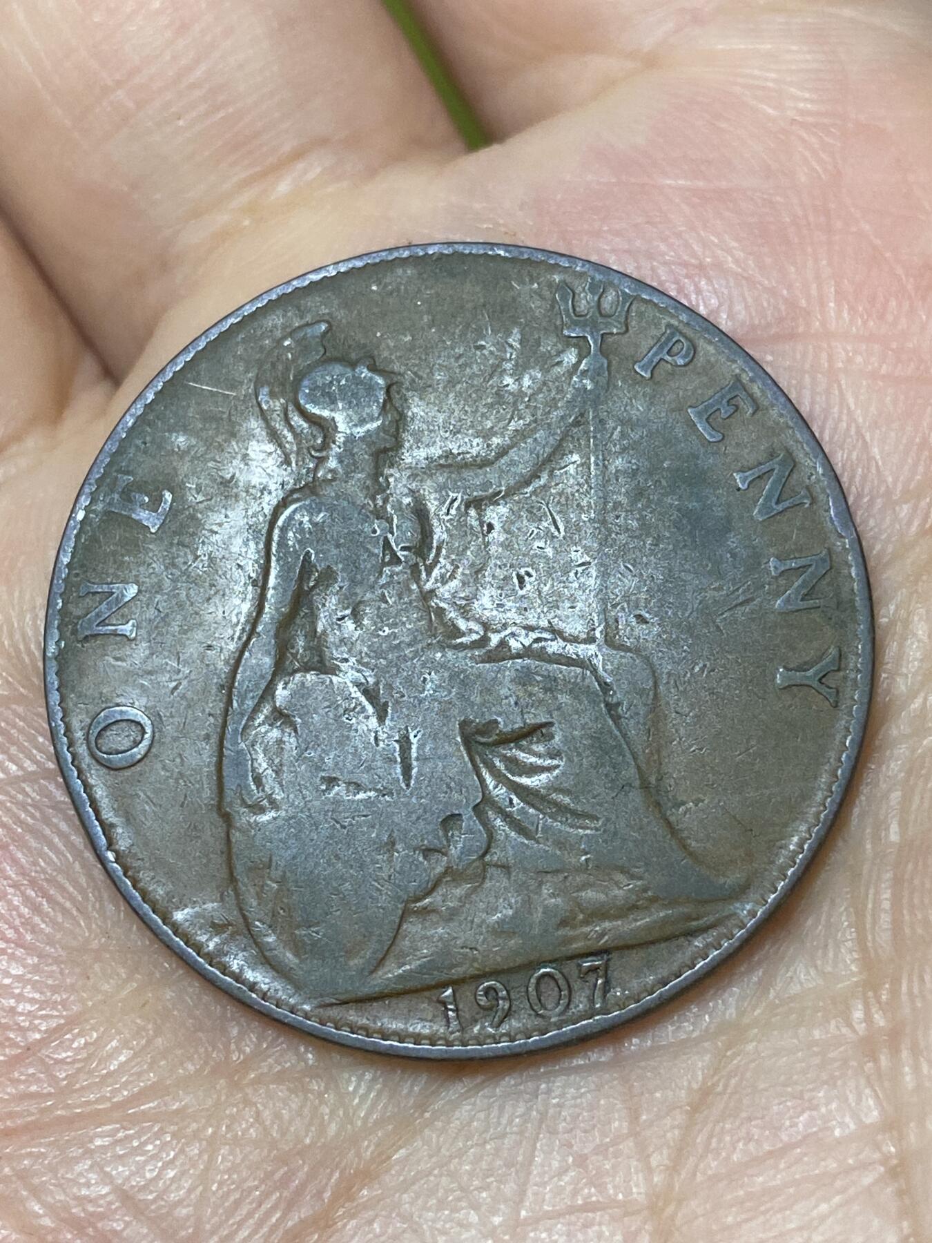 2026年第三十场(总第一百九十九场）英国一线回流散币特拍第二场(免佣金) 英国🇬🇧1907年1便士(爱德华七世时期)