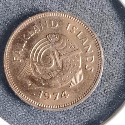 沼泽如烟--第1001场 - 福克兰1974年半便士