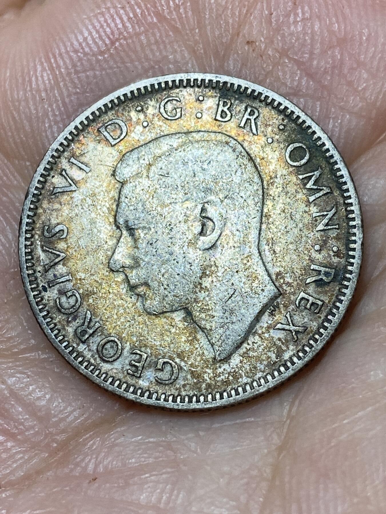 2026年第三十场(总第一百九十九场）英国一线回流散币特拍第二场(免佣金) 英国🇬🇧1942年1先令银币(乔治六世第一版，苏格兰坐狮版，500银)