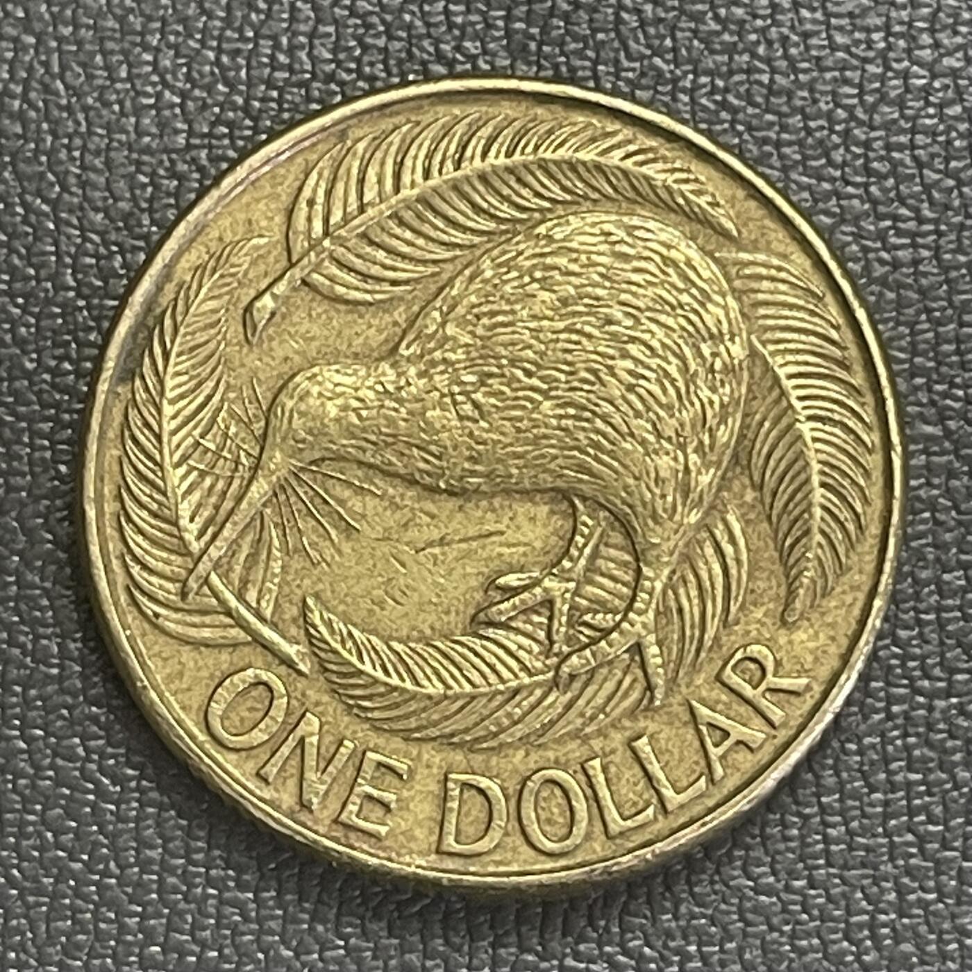 回流0218 新春快乐，马年大吉！ 新西兰1990年1元（¥4.2元）铜币 几维鸟