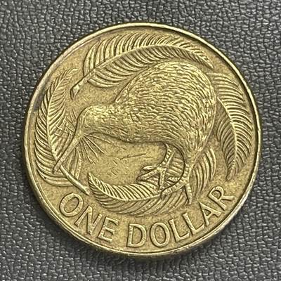 回流0218 新春快乐，马年大吉！ - 新西兰1990年1元（¥4.2元）铜币 几维鸟