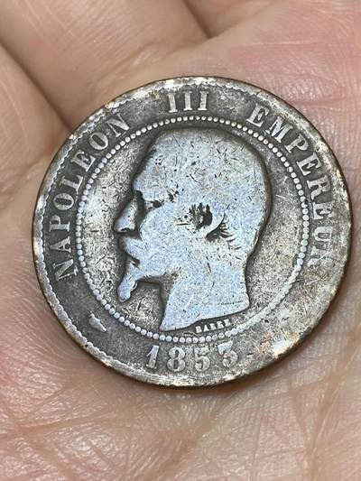 2026年第三十场(总第一百九十九场）英国一线回流散币新春特拍第二场(免佣金) - 法兰西第二帝国1853年10生丁(拿破仑三世第一版，BB标斯特拉斯堡造)