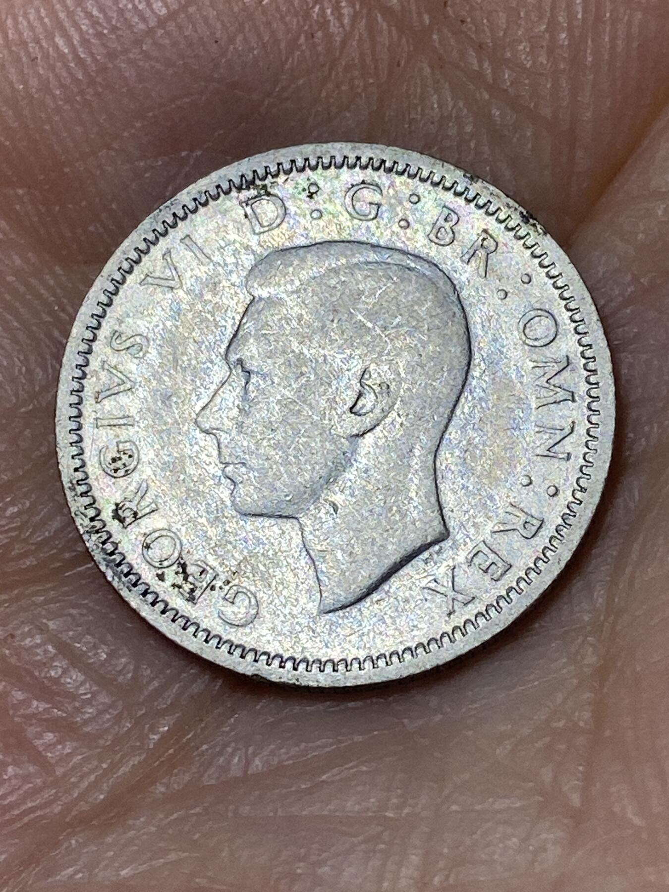 2026年第三十场(总第一百九十九场）英国一线回流散币特拍第二场(免佣金) 英国🇬🇧1937年6便士银币(乔治六世第一版，首发年，500银)