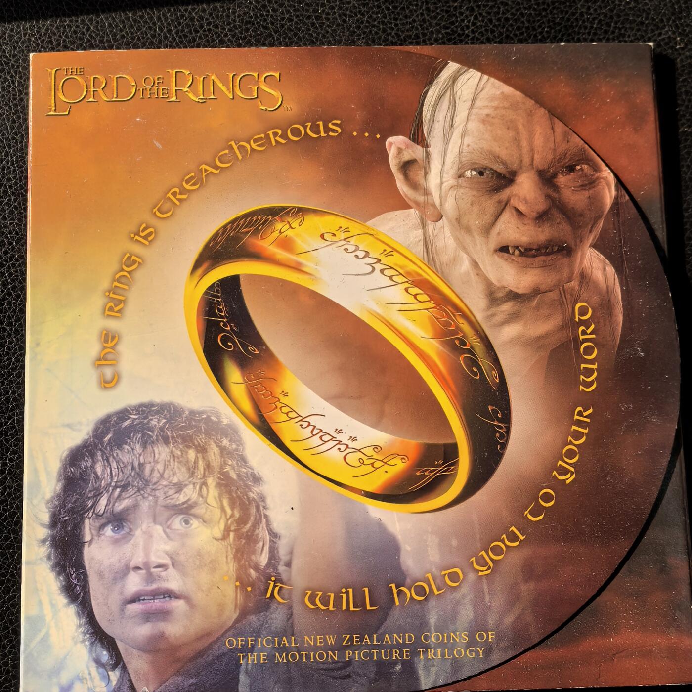 道一币馆币章第一百六十六场 原包装 新西兰2003年指环王系列克朗型纪念套币 六枚