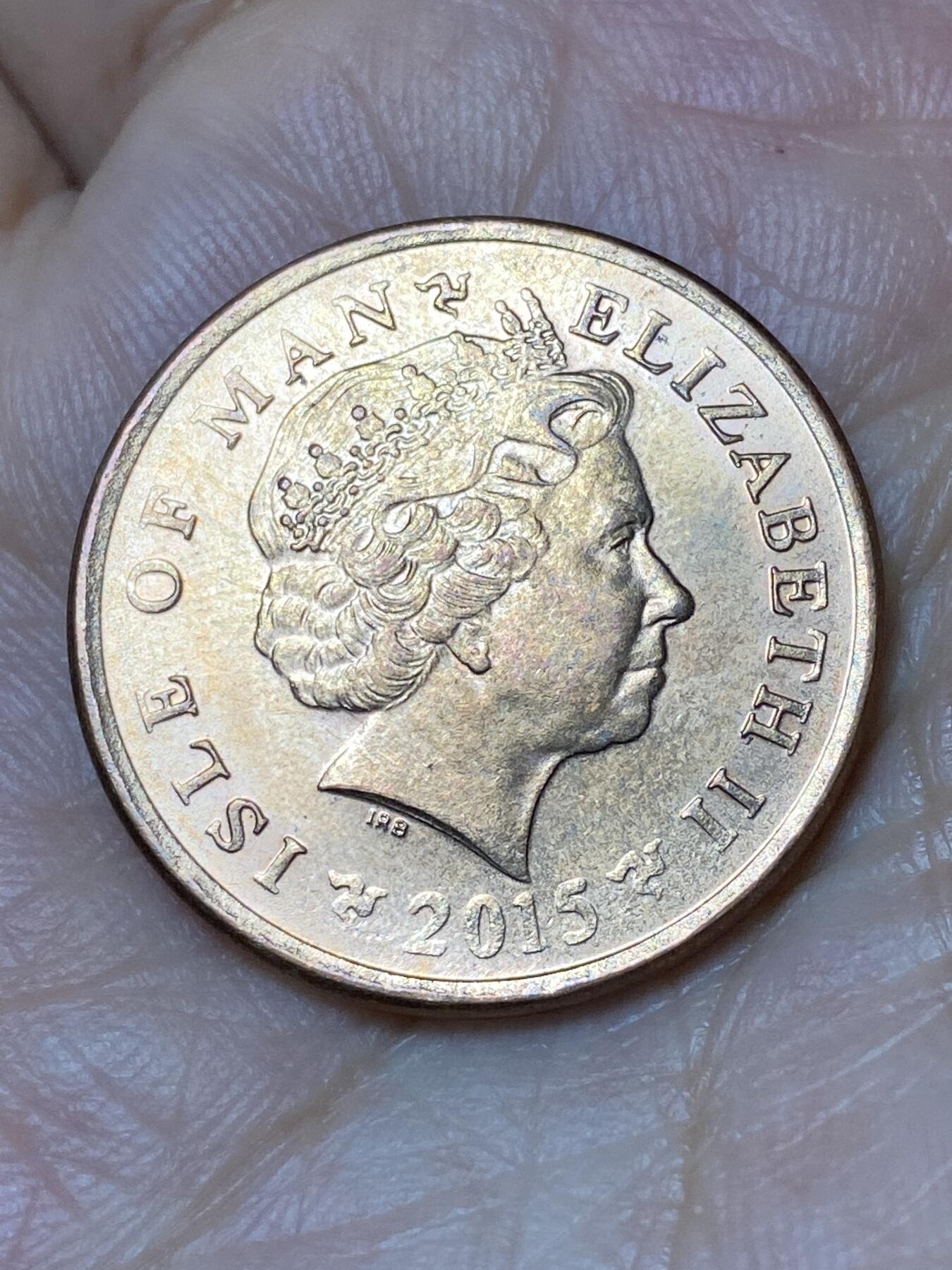 2026年第三十场(总第一百九十九场）英国一线回流散币特拍第二场(免佣金) 英属马恩岛🇮🇲2015年2便士(伊丽莎白二世老年第三套)