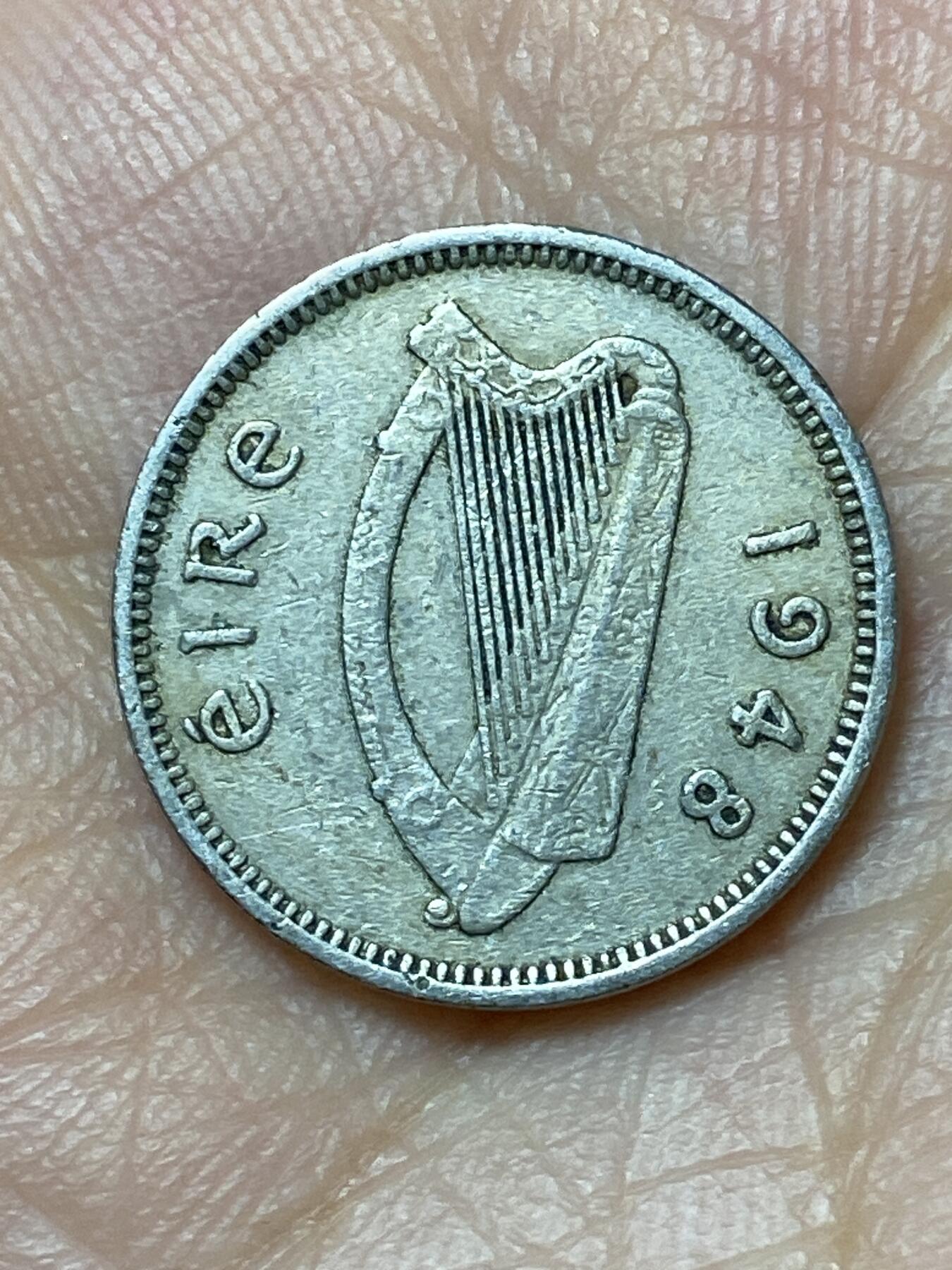 2026年第三十场(总第一百九十九场）英国一线回流散币特拍第二场(免佣金) 爱尔兰🇮🇪1948年3便士(共和国时期第一套第二版)