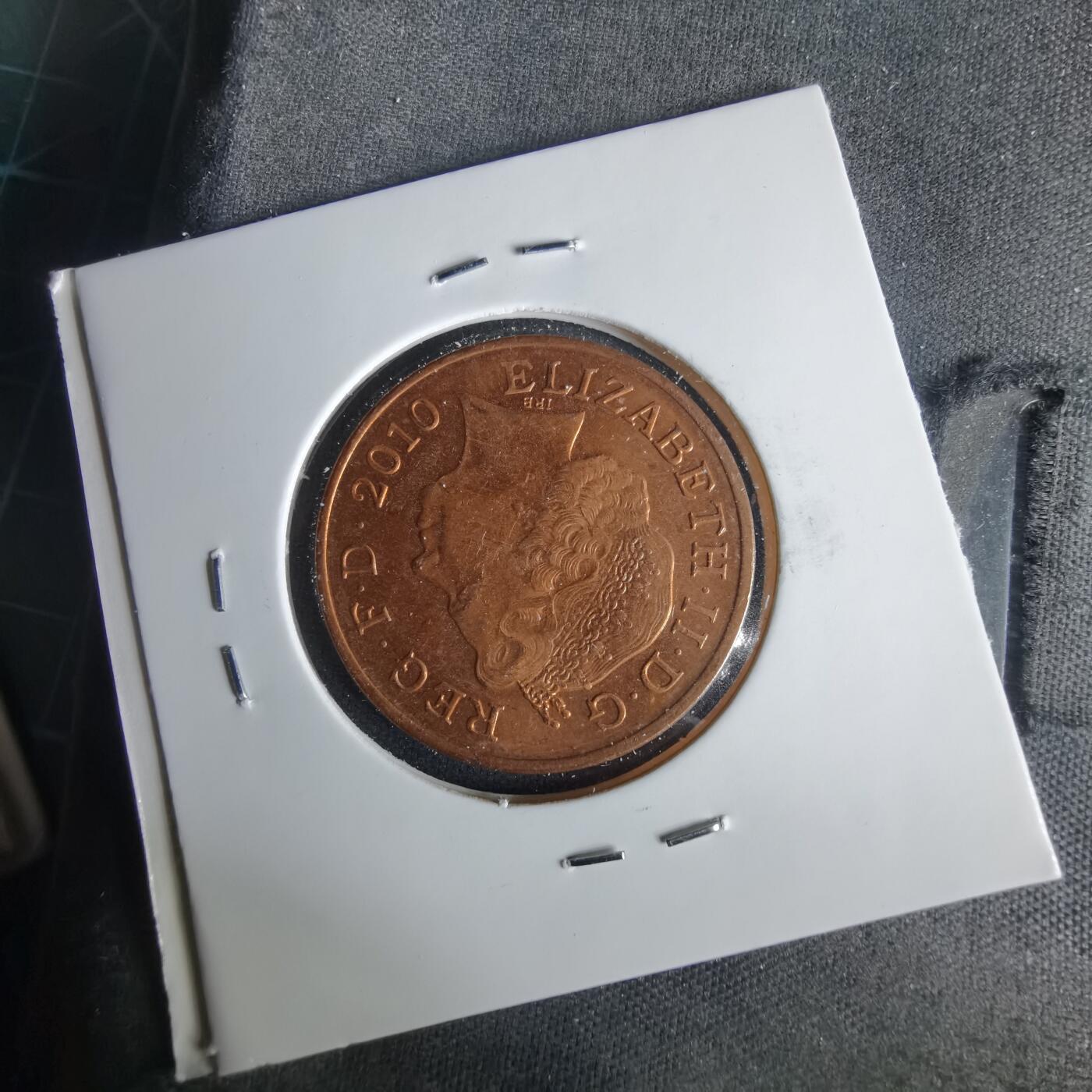 沼泽如烟--第1001场 英国2010年2便士