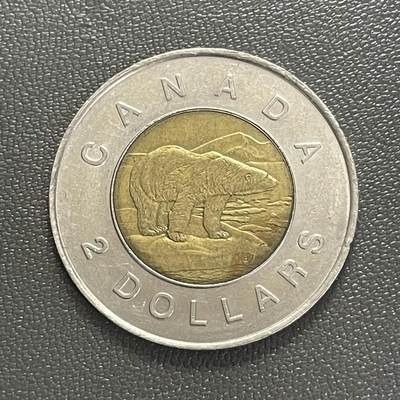 回流0218 新春快乐，马年大吉！ - 加拿大1996年2加元双金属币 北极熊