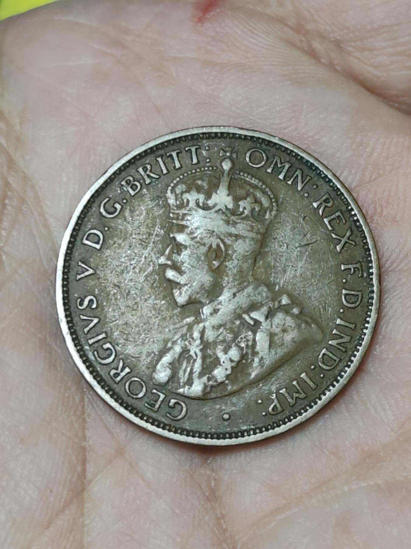 2026年第二十九场(总第一百九十八场）英国一线回流散币新年初九特拍场第一场(免佣金) 澳大利亚🇦🇺1916年1/2便士(乔治五世时期，c版I标加尔各答造)