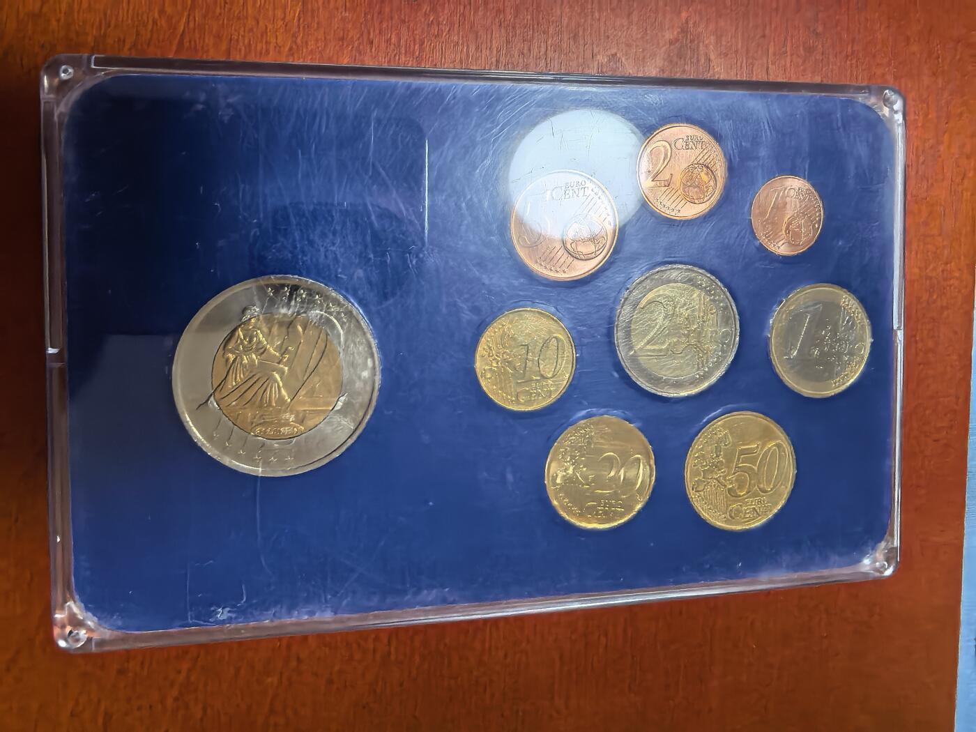 长老汇马年精选第二场拍卖 2002爱尔兰欧元面值3.88套币，含2欧元双金属试铸币