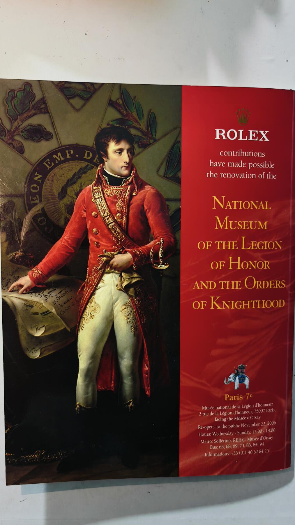 东亚勋章徽章主题拍卖8（120件） 劳力士赞助的法国荣军博物馆科普书籍