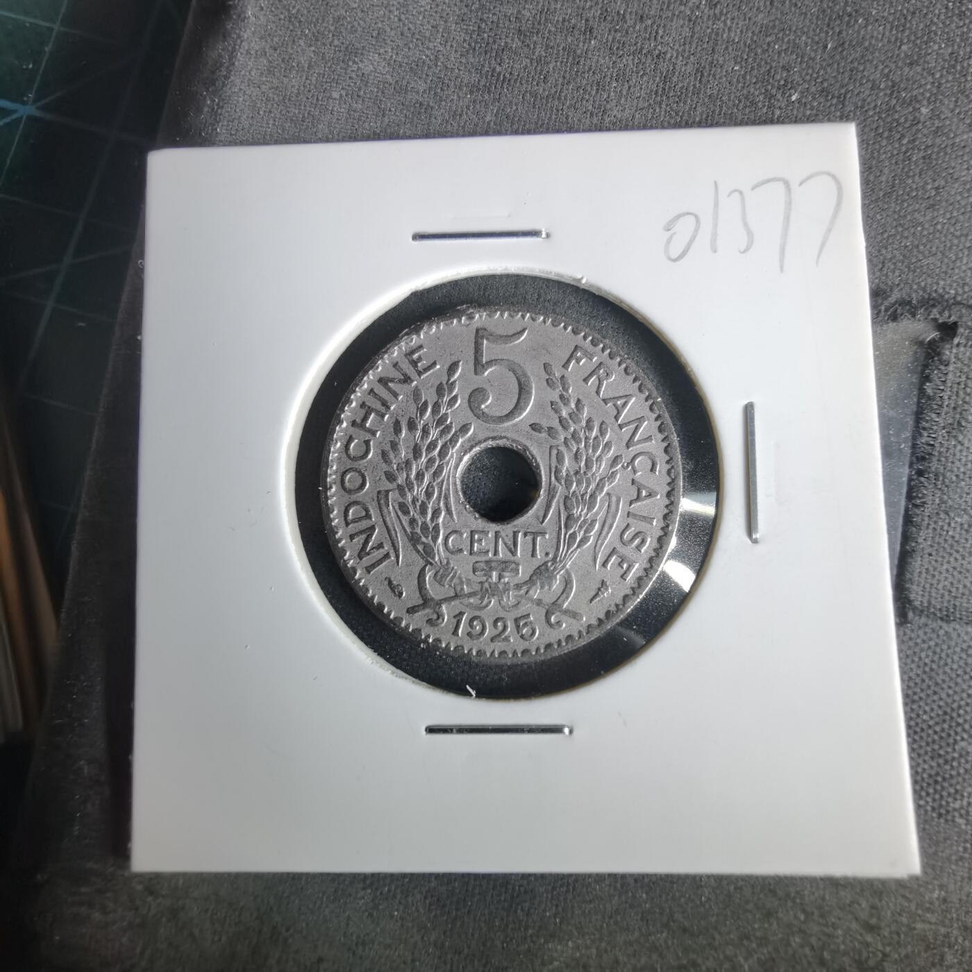 沼泽如烟--第1001场 法属印度支那1925年五分