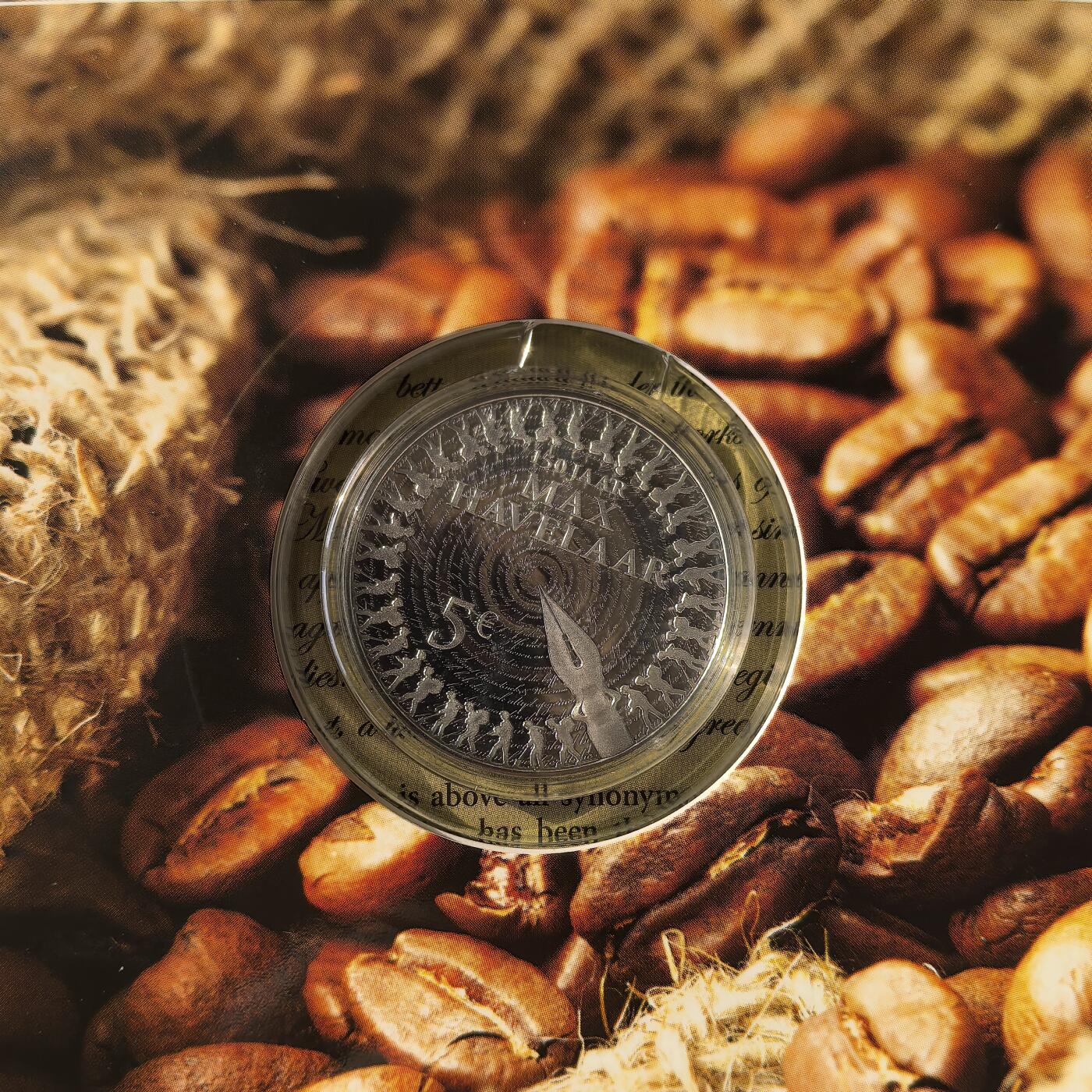 道一币馆币章第一百六十六场 原包装 荷兰2010年小说家穆尔塔图里作品《马格斯·哈弗拉尔》发行150周年5欧元精制银币