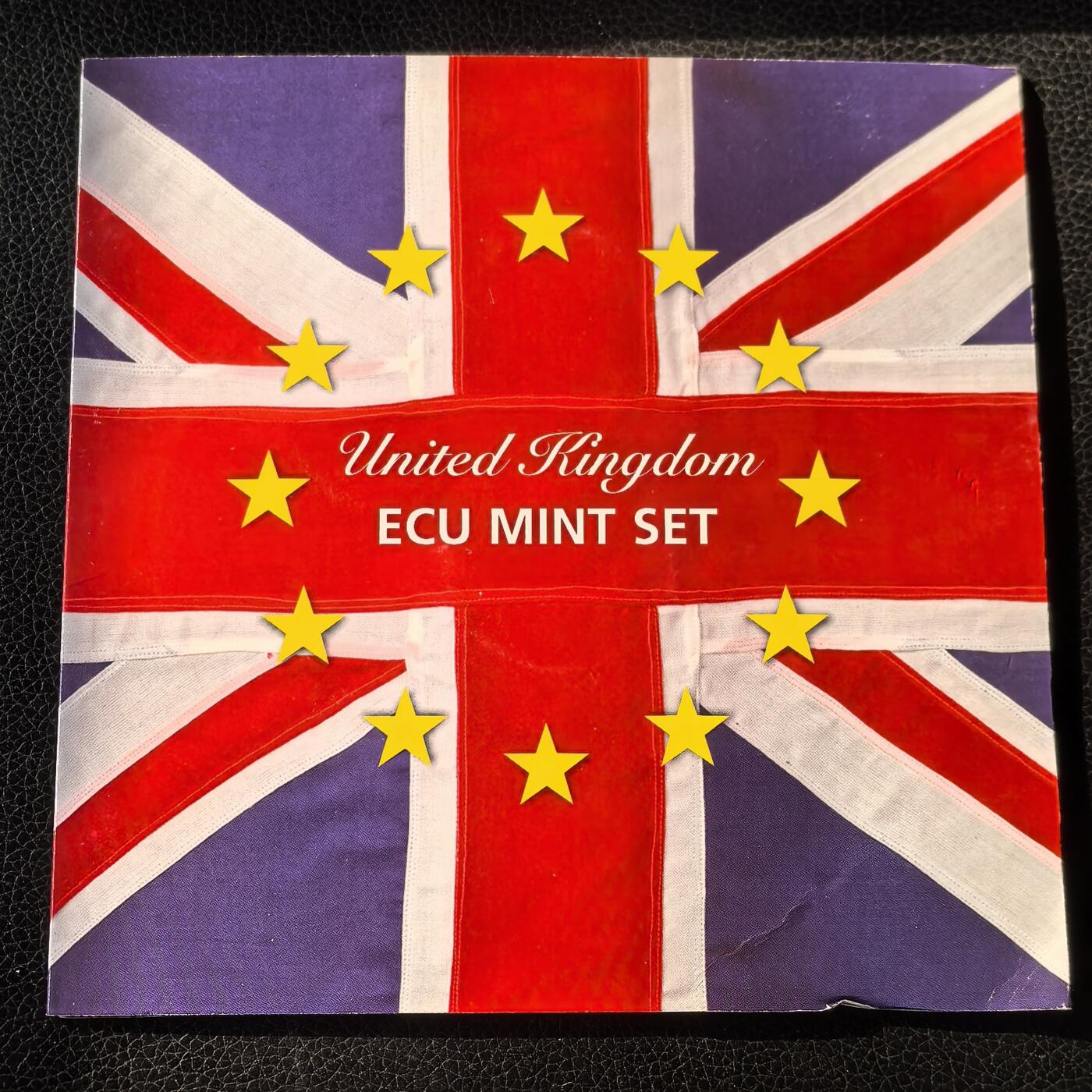 道一币馆币章第一百六十六场 原包装 英国1992年埃居纪念币套装七枚套