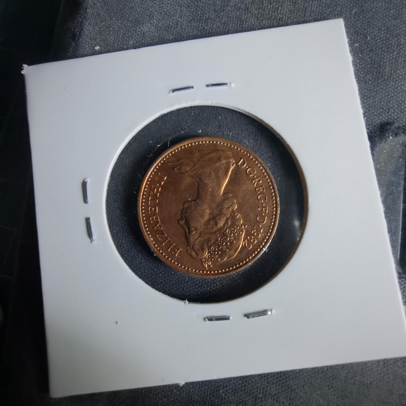 沼泽如烟--第1001场 英国1982年1便士