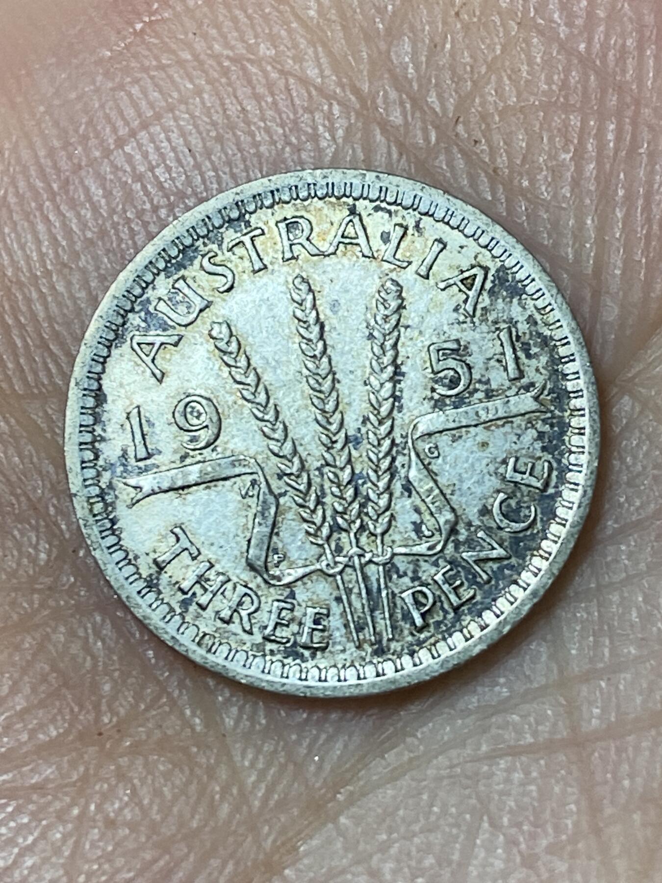 2026年第三十场(总第一百九十九场）英国一线回流散币特拍第二场(免佣金) 澳大利亚🇦🇺1951年3便士银币(乔治六世第三版，500银)