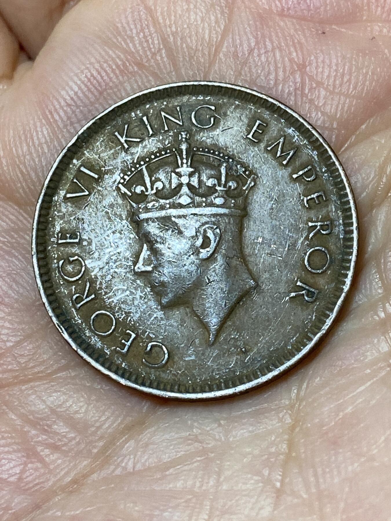 2026年第三十场(总第一百九十九场）英国一线回流散币特拍第二场(免佣金) 英属印度1939年1/4安娜(乔治六世时期第一版)