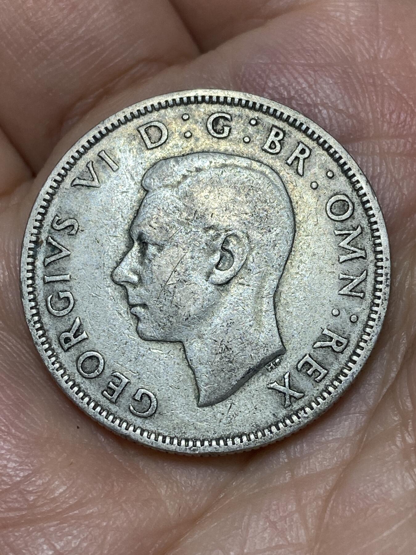 2026年第三十场(总第一百九十九场）英国一线回流散币特拍第二场(免佣金) 英国🇬🇧1939年2先令银币(乔治六世第一版，500银)