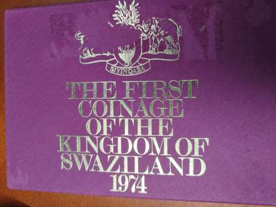 长老汇马年精选第二场拍卖 - 1974斯威士兰首套7枚硬币，盒装，带外纸，铜币有氧化
